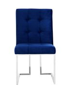 Glass top / stainless steel base modern table additional photo 3 of 4