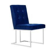 Glass top / stainless steel base modern table additional photo 5 of 4