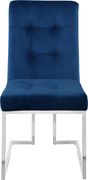 Stainless steel / navy velvet tufted seat dining chair by Meridian additional picture 3