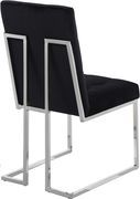 Stainless steel base / black velvet contemporary dining chair by Meridian additional picture 2