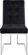 Stainless steel base / black velvet contemporary dining chair by Meridian additional picture 4