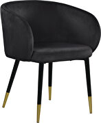 Elegant stylish glam style velvet / gold dining chair by Meridian additional picture 5