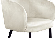 Elegant stylish glam style velvet / gold dining chair by Meridian additional picture 2