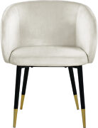 Elegant stylish glam style velvet / gold dining chair by Meridian additional picture 5