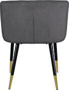 Elegant stylish glam style velvet / gold dining chair by Meridian additional picture 6