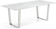 Stainless steel / marble top contemporary table by Meridian additional picture 2