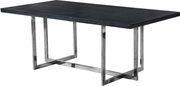 Contemporary black charcoal / chrome table by Meridian additional picture 5