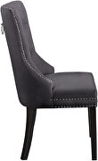 Traditional styled velvet dining chair w/ nailhead trim by Meridian additional picture 4