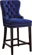 Contemporary navy 2pcs stool set by Meridian additional picture 3