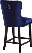 Contemporary navy 2pcs stool set by Meridian additional picture 4