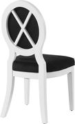 White gloss / black velvet dining chair by Meridian additional picture 3