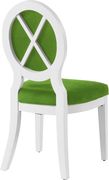 White gloss / green velvet dining chair by Meridian additional picture 3