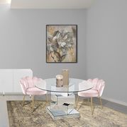 Pink designer dining / accent chair by Meridian additional picture 5