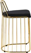 Black velvet seat / golden base bar stool by Meridian additional picture 3