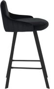 Pair of black velvet bar stools by Meridian additional picture 3