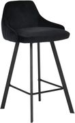 Pair of black velvet bar stools by Meridian additional picture 4