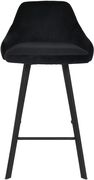 Pair of black velvet bar stools by Meridian additional picture 5