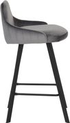 Pair of gray velvet bar stools by Meridian additional picture 3