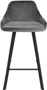 Pair of gray velvet bar stools by Meridian additional picture 5