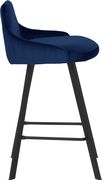 Pair of navy velvet bar stools by Meridian additional picture 3