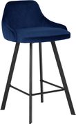 Pair of navy velvet bar stools by Meridian additional picture 4