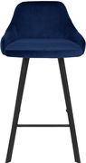 Pair of navy velvet bar stools by Meridian additional picture 5