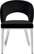 Glam style silver legs / velvet dining chair by Meridian additional picture 5