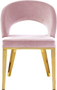 Glam style gold legs / velvet dining chair by Meridian additional picture 5