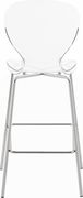 Transparent acrylic bar stool w/ chrome metal base by Meridian additional picture 2