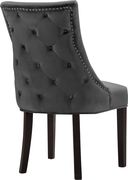 Contemporary gray velvet tufted dining chair by Meridian additional picture 3