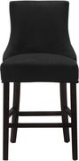 Set of black velvet contemporary stools by Meridian additional picture 5