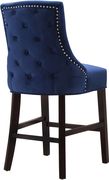 Set of navy velvet contemporary stools by Meridian additional picture 3