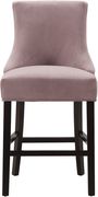 Set of pink velvet contemporary stools by Meridian additional picture 5
