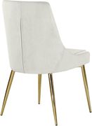 Cream velvet / gold base dining chair by Meridian additional picture 3