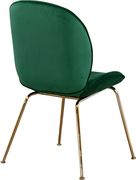 Green velvet dining chair w/ golden legs by Meridian additional picture 2