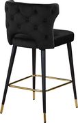 Black velvet bar stool by Meridian additional picture 3