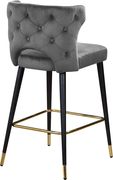 Gray velvet bar stool by Meridian additional picture 3