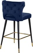 Navy velvet bar stool by Meridian additional picture 4