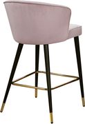 Pink velvet modern bar stool by Meridian additional picture 3