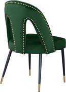 Green velvet dining chair w/ nailhead trim by Meridian additional picture 2