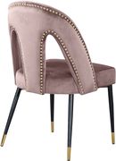 Pink velvet dining chair w/ nailhead trim by Meridian additional picture 2