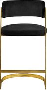 Black velvet / gold metal frame bar stool by Meridian additional picture 4