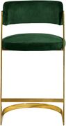 Green velvet / gold metal frame bar stool by Meridian additional picture 4