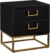 Black/gold modern nightstand/side table by Meridian additional picture 3