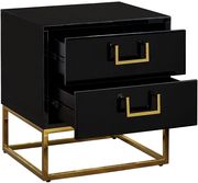 Black/gold modern nightstand/side table by Meridian additional picture 4