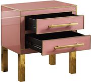 Contemporary pink/gold gloss nightstand/side table by Meridian additional picture 4