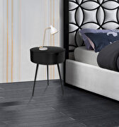 Black contemporary round side table / nightstand by Meridian additional picture 2