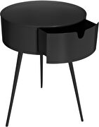 Black contemporary round side table / nightstand by Meridian additional picture 5