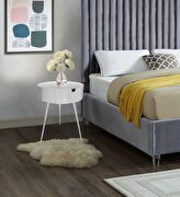 White contemporary round side table / nightstand by Meridian additional picture 6