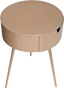 Pink contemporary round side table / nightstand by Meridian additional picture 3